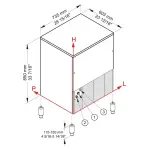 IJsblokjesmachine CUBO ICE 72 kg, met 40-kg voorraad – WATER - Image 5