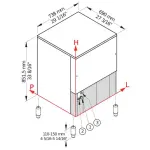 IJsblokjesmachine PEBBLE ICE 142 kg, met 40 kg voorraad – WATER - Image 5