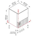 IJsblokjesmachine PEBBLE ICE 146 kg, met 50 kg voorraad – LUCHT - Image 5