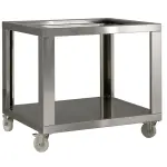 Imitatie RVS steun GL6/35-D, wielen, 2 met rem - Main Image