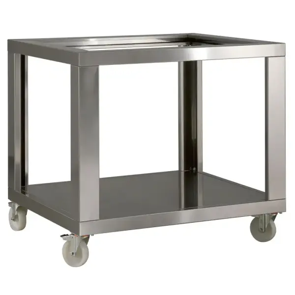 Imitatie RVS steun voor GL4/33, met wielen, 2 met rem - Main Image