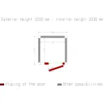 Kamer ISO 100, afm. int. 1230 x 1230 xh 2030 mm (3,07 m³) - Image 5