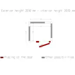 Kamer ISO 100, afm. int. 1430 x 1230 xh 2030 mm (3,57 m³) - Image 5