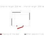 Kamer ISO 100, afm. int. 2430 x 1830 xh 2030 mm (9,03 m³) - Image 5