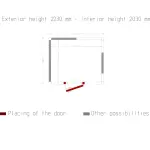 Kamer ISO 100, afm. int. 2430 x 2030 xh 2030 mm (10,01 m³) - Image 5