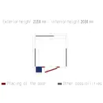 Kamer ISO 60 met groep, afm. int. 2030 x 2030 x h2030mm (8,37m³ ) - Image 2