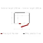 Kamer ISO 80, afm. int. 1430 x 1030 xh 2030 mm (2,99 m³) - Image 5