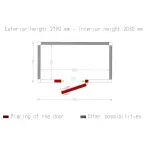 Kamer ISO 80, afm. int. 2030 x 1030 xh 2030 mm (4,24 m³) - Image 5