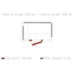 Kamer ISO 80, afm. int. 2030 x 1230 xh 2030 mm (5,07 m³) - Image 5