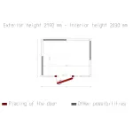 Kamer ISO 80, afm. int. 2430 x 1830 xh 2030 mm (9,03 m³) - Image 5