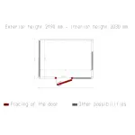 Kamer ISO 80, afm. int. 2830 x 2030 xh 2030 mm (11,66 m³) - Image 5