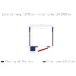 Kamer ISO 80 met groep, afm. int. 1830 x 1630 x h2030mm (6,06m³) - Image 2