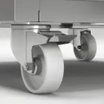 Koelkast geventileerd 1400 liter, 2 glazen deuren GN 2/1, op wielen - Image 5