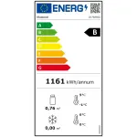 Koelkast geventileerd 700 liter, 1 glazen deur (GN 2/1), op wielen - Image 2