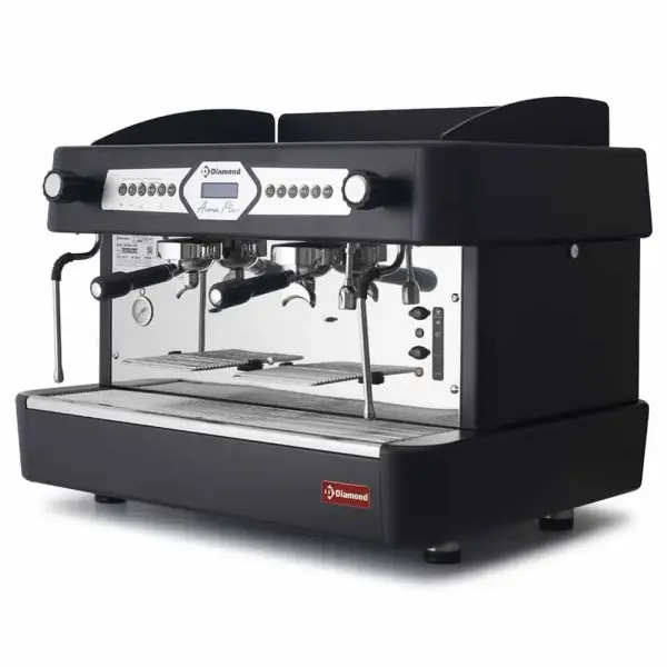 Koffiemachine 2 groepen, automatisch (met display) - ZWART - Main Image