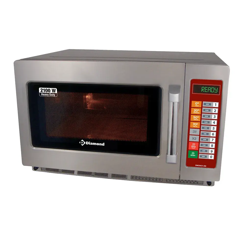 Microgolfoven in R.V.S, (GN 2/3),2100 W. (34 Lt), digitaal - Main Image