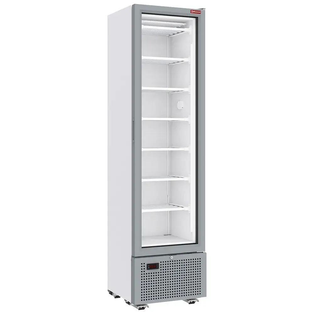 Negatieve gekoelde vitrine 221 liter - 7 vaste niveaus - WIT - Main Image