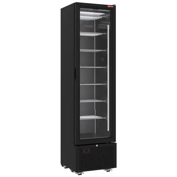 Negatieve gekoelde vitrine 221 liter - 7 vaste niveaus - ZWART - Main Image