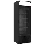 Negatieve gekoelde vitrine 496 liter - 6 niveaus met lichtbak - ZWART - Main Image