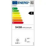 Negatieve gekoelde vitrine 646 liter - 6 niveaus met lichtbak - WIT - Image 2