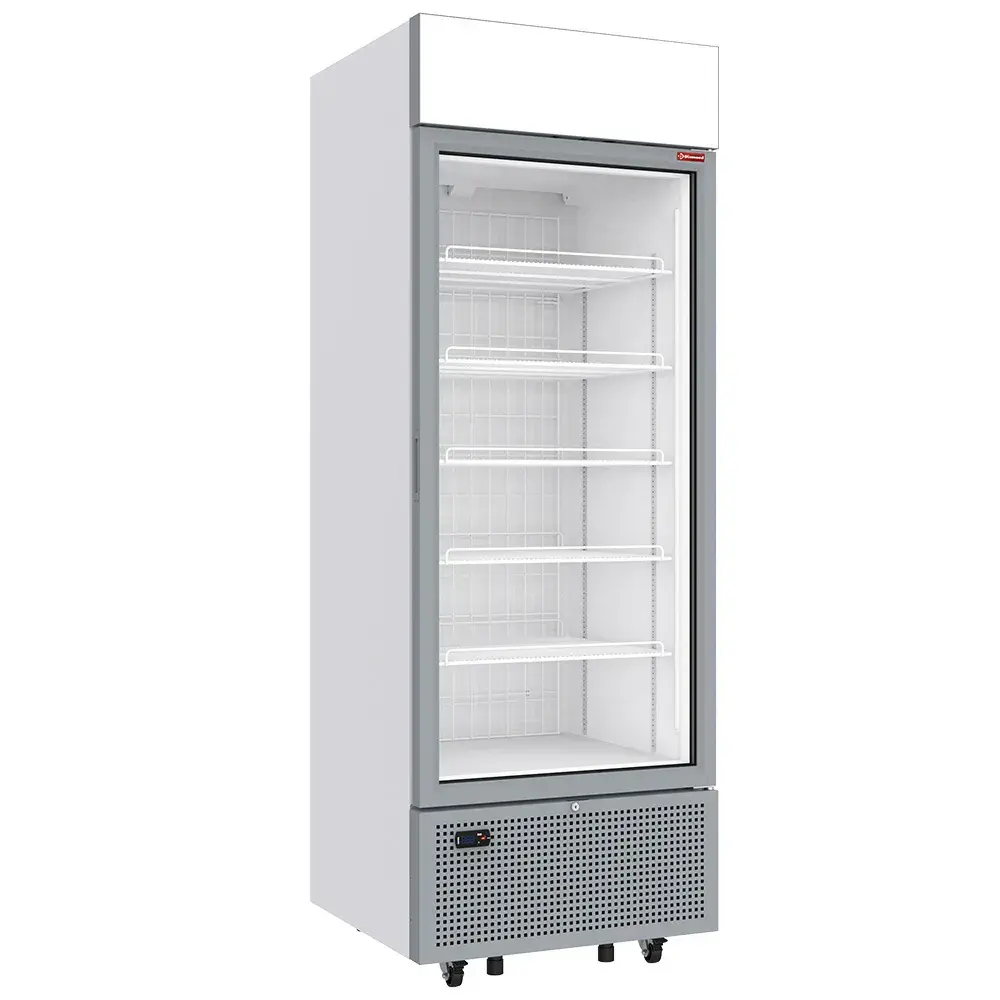 Negatieve gekoelde vitrine 646 liter - 6 niveaus met lichtbak - WIT - Main Image