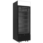 Negatieve gekoelde vitrine 646 liter - 6 niveaus met lichtbak - ZWART - Main Image