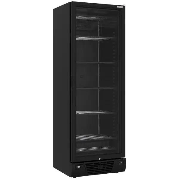 Negatieve geventileerde vitrine 382 liter - 5 vaste niveaus - ZWART - Main Image