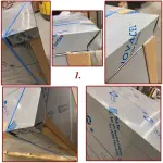 Neutraal werktafelkast met schuifdeuren - Image 2