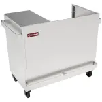 Onderstel R.V.S. op wielen voor vitrine VBME-2X - Main Image