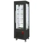 Panoramische vitrine, 5 draaiende plateaus, 360 LT, Zwart - Main Image