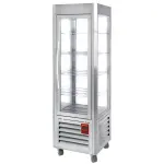 Panoramische vitrine, 5 roosters, 360 LT, RVS - Main Image