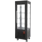 Panoramische vitrine, 5 roosters, 360 LT, Zwart - Main Image