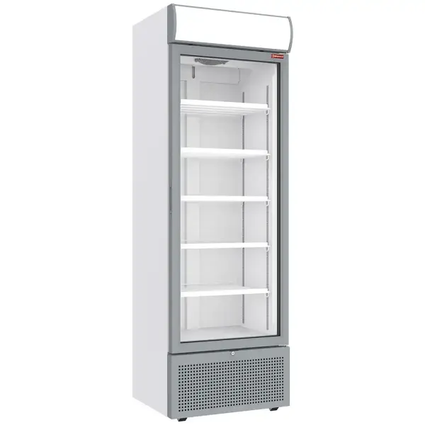 Positieve gekoelde vitrine 494 liter WIT met lichtbak - Main Image