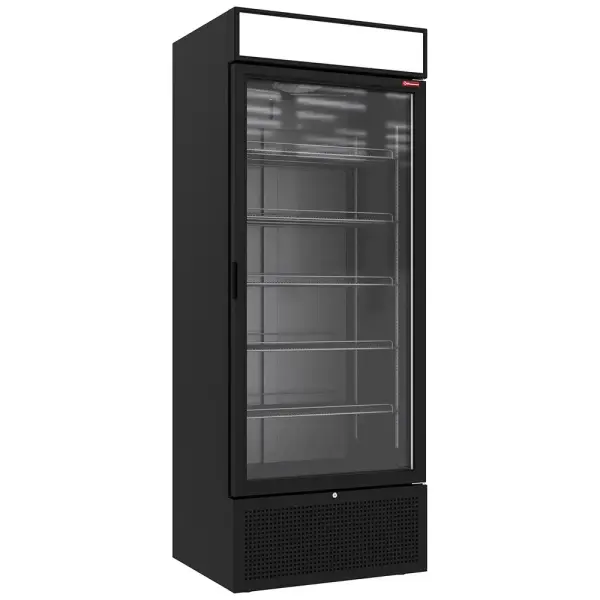 Positieve gekoelde vitrine 715 liter ZWART met lichtbak - Main Image