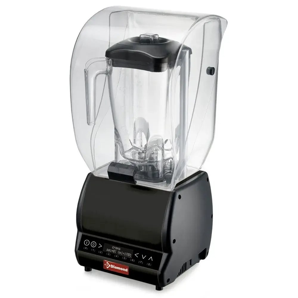 Professionele mixer met klok, vierkant glas 2 liters, snelheidsregelaar, programmeerbaar - Main Image
