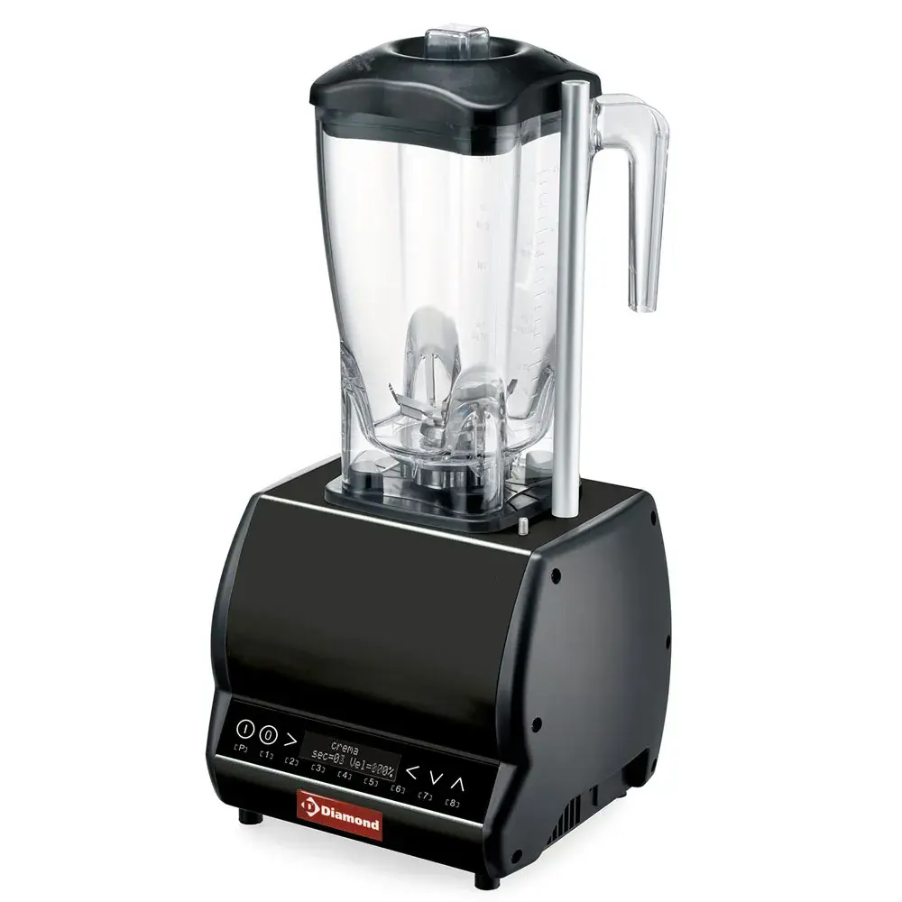 Professionele mixer, vierkant glas 2 liters, snelheidsregelaar, programmeerbaar - Main Image