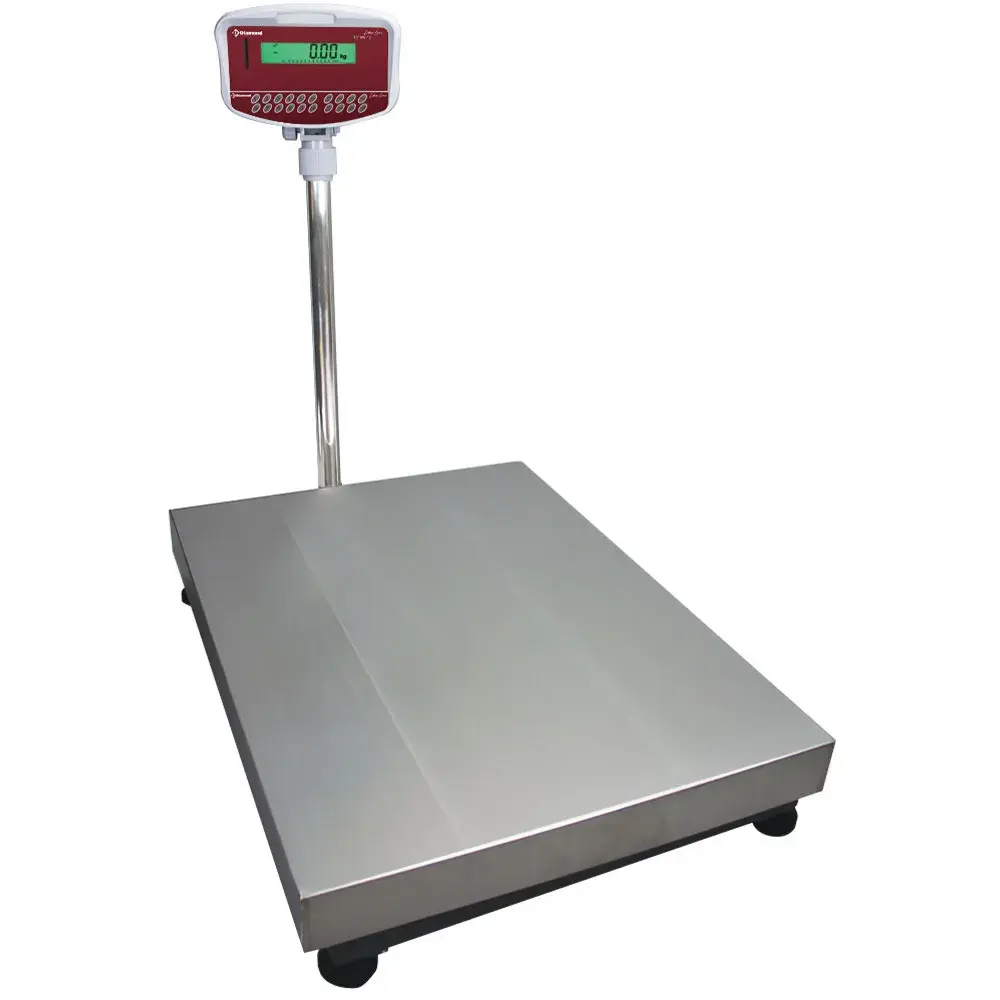 Roestvrij stalen elektronische weegschaal met kolom, 150Kg x 10g - Main Image