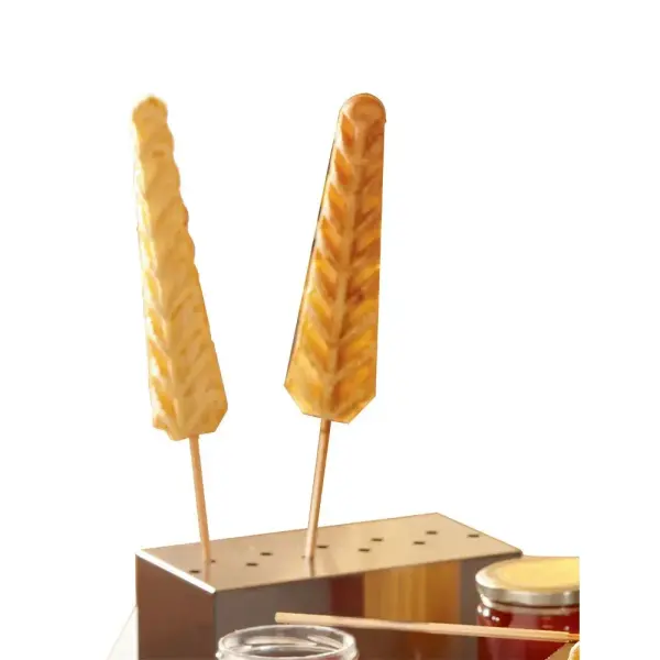 Rvs dienblad voor wafels op staaf - Main Image