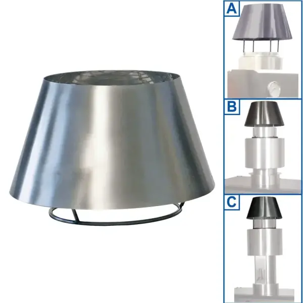 RVS schoorsteenkap (CBQ-060 & CBQ-075) - Main Image