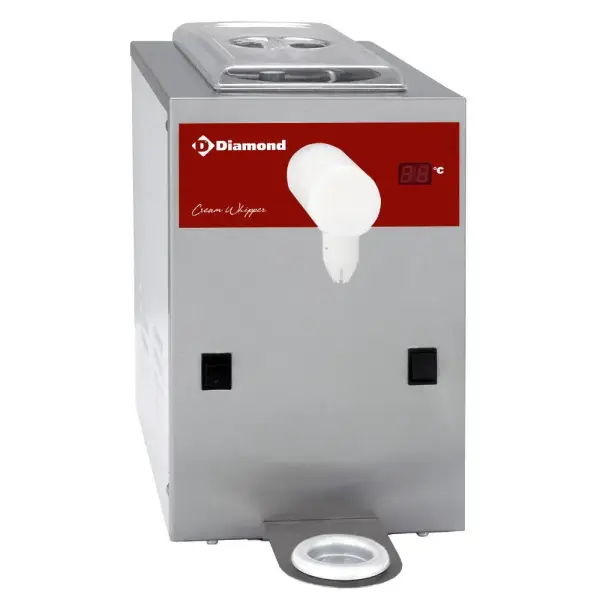 Slagroomtoestel in R.V.S., kuip 2 L (100 L/u) - Main Image