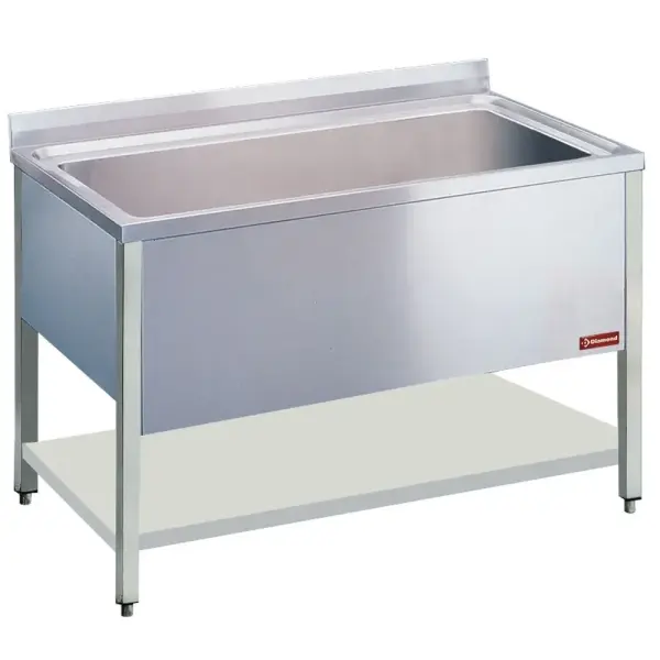 Spoeltafel met 1 kuip 1360x500xh400 - Main Image
