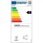 Statische diepvrieskast, glazen deur, 600 liter - R.V.S. - Image 2