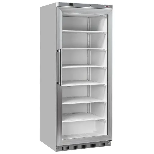 Statische diepvrieskast, glazen deur, 600 liter - R.V.S. - Main Image