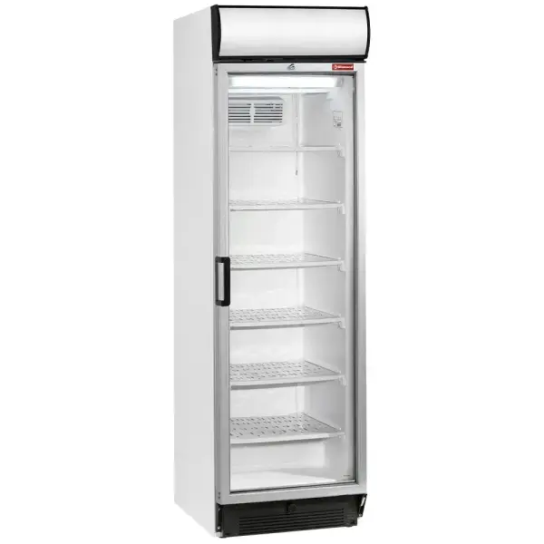 Statische/geventileerde negatieve T° vitrine, 380 liter, met lichtbak - Main Image