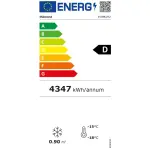 Statische/geventileerde negatieve T° vitrine, 500 liter, met lichtbak - Image 2