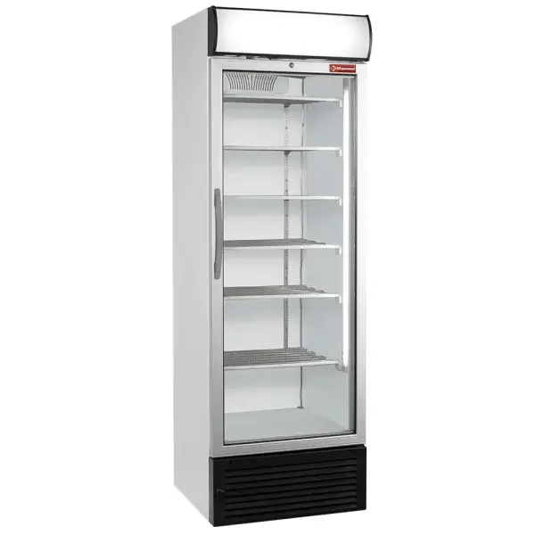 Statische/geventileerde negatieve T° vitrine, 500 liter, met lichtbak - Main Image