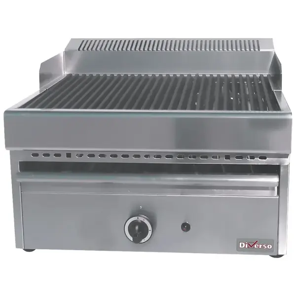 Stoomgrill op gas met gietijzeren rooster -Top- - Main Image