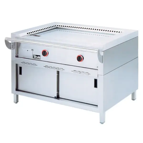 Teppanyaki gasplaat, 2 zones (2x 7 kW), op kast - Main Image