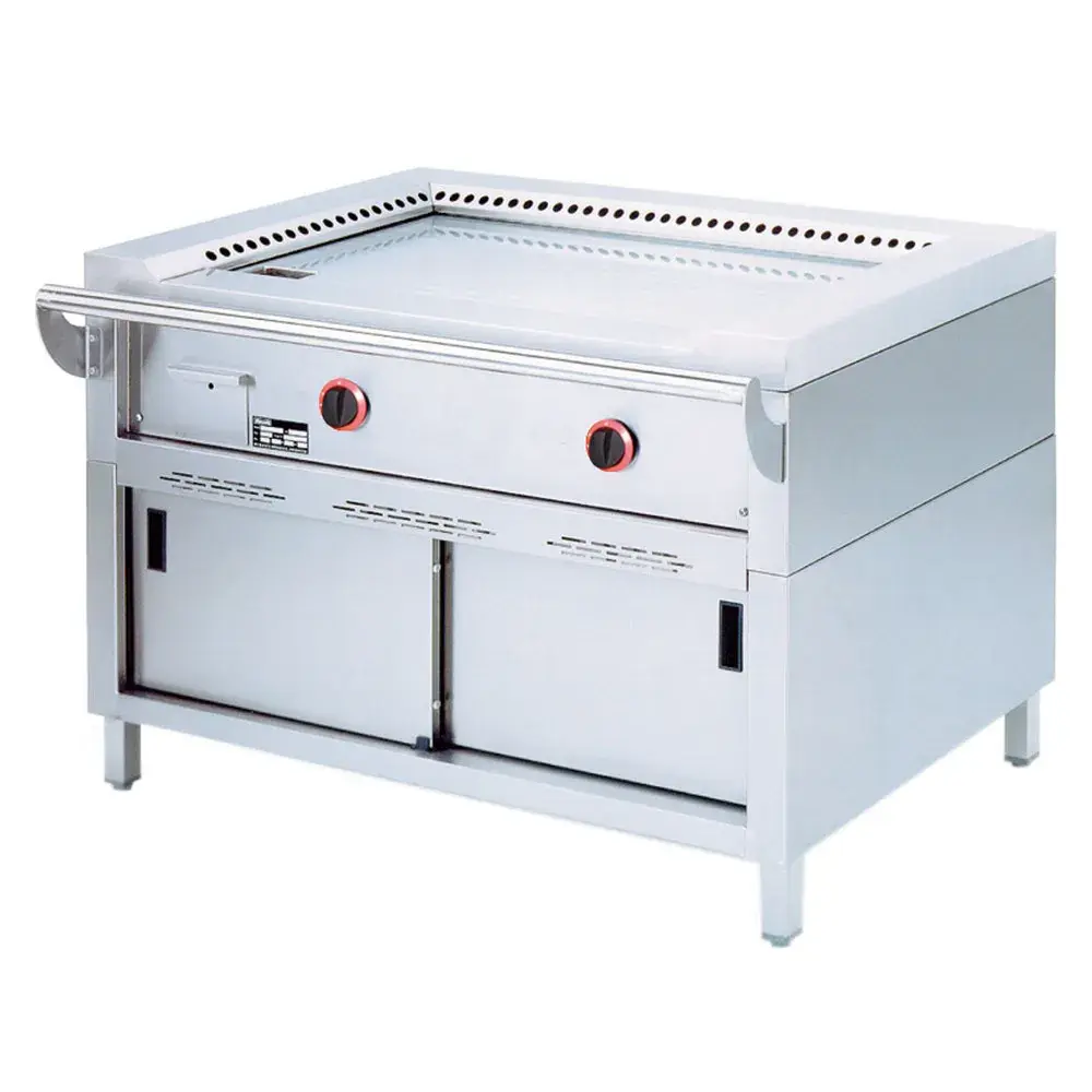 Teppanyaki gasplaat, 2 zones (2x 7 kW), op kast - Main Image