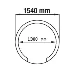 Traditionele pizza-oven op hout ø 1100 mm - Samengesteld - Image 2